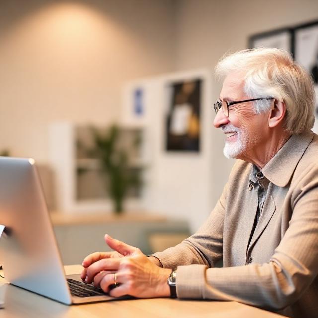 Equipo profesional de GestionaTuPensión ayudando a una persona mayor